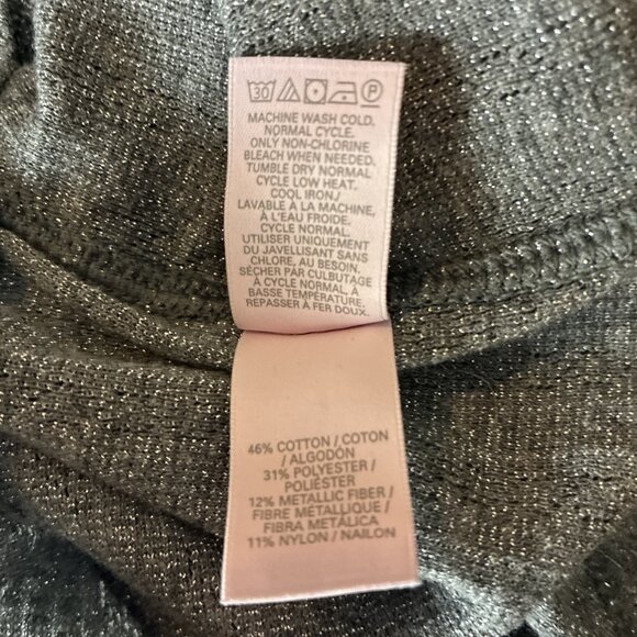 Victorias Secret Womens Size XS Henley Top Gray Long Sleeve Thermal Scoop Neck - Picture 6 of 6